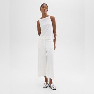 Theory Linen Wide-Leg Trousers